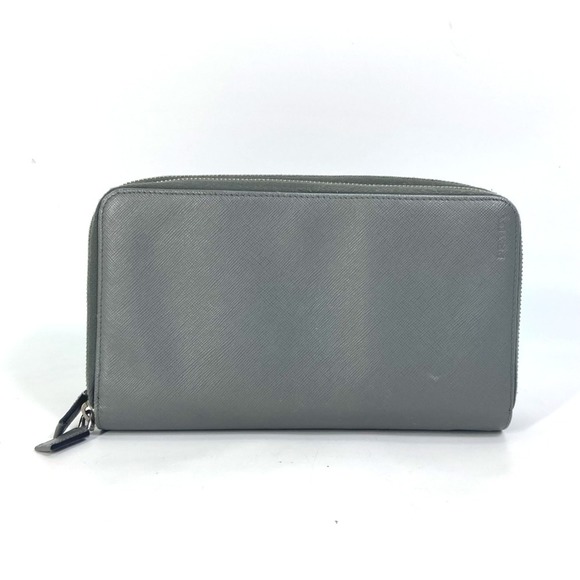 PRADA organizer W zip long wallet Long Wallet gray - Picture 1 of 10